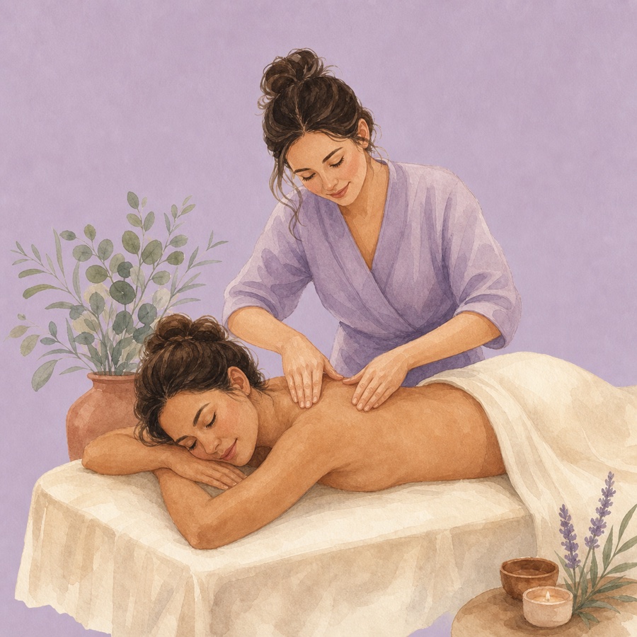 Therapeutic body massage and bodywork care